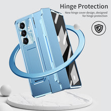 Load image into Gallery viewer, Golden Armor Hinge Magnetic Bracket Protective Phone Case With Front Protection Film For Galaxy Z Fold 7/6/5/4/3
