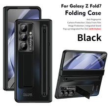 Load image into Gallery viewer, Armor Electroplated Anti-fall Protective Phone Case With Pen Tray Shell and Film For Galaxy Z Fold 7/6/5/4
