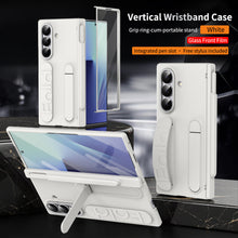 Load image into Gallery viewer, Hinge Pen Box Shockproof Phone Case With Screen Protector & Wristband Holder For Galaxy Z Fold 7/6/5/4/3