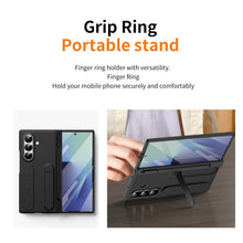 Load image into Gallery viewer, Hinge Pen Box Shockproof Phone Case With Screen Protector & Wristband Holder For Galaxy Z Fold 7/6/5/4/3