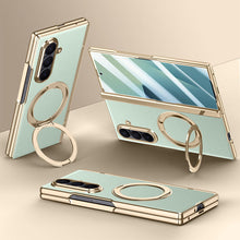 Load image into Gallery viewer, Magnetic Bracket Leather Phone Case With Back Screen Film For Galaxy Z Fold7