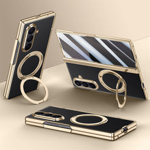 Load image into Gallery viewer, Magnetic Bracket Leather Phone Case With Back Screen Film For Galaxy Z Fold7