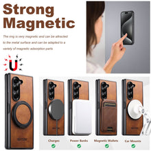 Load image into Gallery viewer, Leather Phone Case With Magnetic Bracket For Galaxy Z Fold 7/6/5