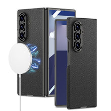 Load image into Gallery viewer, Magnetic Magsafe Leather Phone Case With Back Screen Glass For Galaxy Z Fold 7