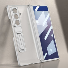 Load image into Gallery viewer, Magnetic Hinge Frosted Phone Case With Bracket & Back Screen Protector For Galaxy Z Fold 7