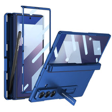 Load image into Gallery viewer, Magnetic Hinge Pen Box Protective Phone Case With Back Screen Glass For Galaxy Z Fold 7/6/5/4/3