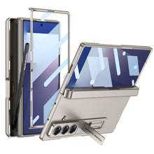 Load image into Gallery viewer, Magnetic Hinge Pen Box Protective Phone Case With Back Screen Glass For Galaxy Z Fold 7/6/5/4/3
