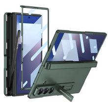 Load image into Gallery viewer, Magnetic Hinge Pen Box Protective Phone Case With Back Screen Glass For Galaxy Z Fold 7/6/5/4/3
