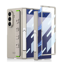 Load image into Gallery viewer, Business-style Magnetic Hinge Barcket Phone Case With Wristband For Galaxy Z Fold7