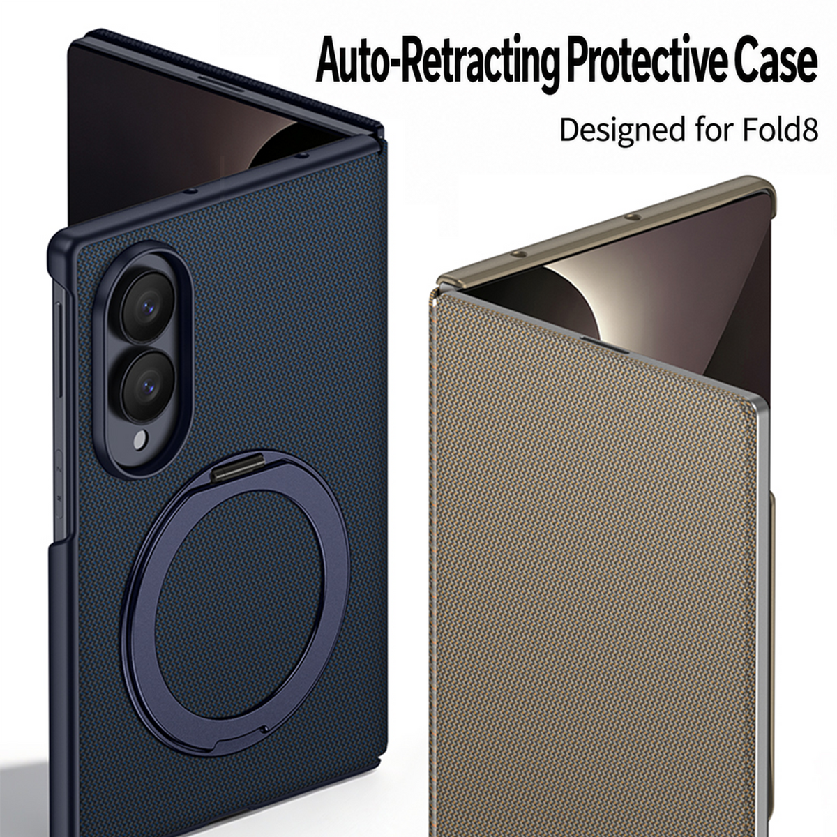For Samsung Galaxy Z Fold8 | Magnetic Flip Phone Case with Expandable Cover & Built-in Magnetic Ring Holder | 🔥 L50% OFF