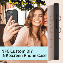 Cargar imagen en el visor de la galería, New Smart DIY Digital E Ink Screen Nfc Phone Case For IPhone 15 14
