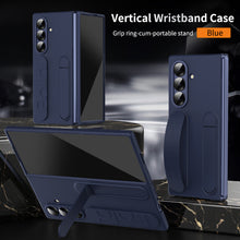 Load image into Gallery viewer, Shockproof Phone Case With Wristband Bracket Back For Galaxy Z Fold 7/6/5/4 With Screen Glass Protector