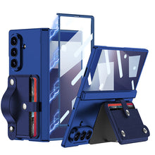 Load image into Gallery viewer, Magnetic Hinge Hidden Bracket All-included Phone Case With Wristband Card Holder For Galaxy Z Fold 7