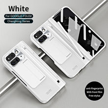 Load image into Gallery viewer, Electroplated Shockproof Phone Case With Tempered Film & Stylus For Google Pixel 9 Pro Fold