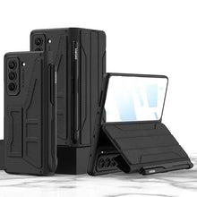 Carregar imagem no visualizador da galeria, Leather Samsung Z Fold5 Case Full Protection Business Case With Pen Slot and Protection Film - Mycasety Mycasety