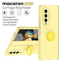 Load image into Gallery viewer, Anti-fall Protective Phone Case With Car Magnetizable Ring Holder And Film For Samsung Galaxy Z Fold5 Fold4 Fold3 - Mycasety Mycasety