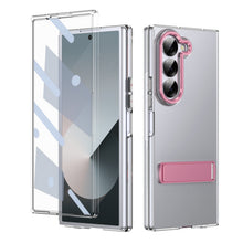 Load image into Gallery viewer, Metal Bracket Clear Shockproof Phone Case With Screen Protector For Galaxy Z Fold 6/5/4