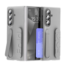 Load image into Gallery viewer, Shockproof Wristband Bracket Phone Case With Glass Film & Card Holder For Galaxy Z Fold 7/6/5/4