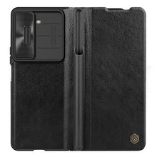 Load image into Gallery viewer, Luxurious Leather Cover Shockproof Phone Case Lens Protector & Pen Slot For Galaxy Z Fold 6/5/4