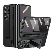 Load image into Gallery viewer, Business Electroplating Leather Phone Case With Screen Film & Stylus For Galaxy Z Fold 7/6/5/4/3