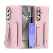 Load image into Gallery viewer, Business Wristband Bracket Hinge Protective Phone Case With Glass Film & Card Holder For Galaxy Z Fold 7/6/5/4
