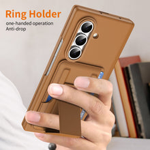 Load image into Gallery viewer, Luxuriuos Leather Business Phone Cover With Card Slot Stand For Galaxy Z Fold 8/7/6/5