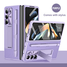 Load image into Gallery viewer, Non-slip Galaxy Z Fold5 Case with Front Screen Protector & Kick-Stand & Pen Slot and Stylus - Mycasety Mycasety