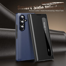Load image into Gallery viewer, Business Smart Side Window Leather Phone Case For Galaxy Z Fold Series