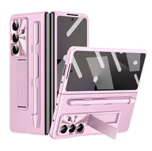 Load image into Gallery viewer, Business Electroplating Leather Phone Case With Screen Film & Stylus For Galaxy Z Fold 7/6/5/4/3