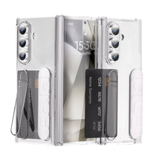 Load image into Gallery viewer, Shockproof Wristband Bracket Phone Case With Glass Film & Card Holder For Galaxy Z Fold 7/6/5/4