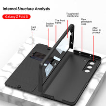Load image into Gallery viewer, Samsung Galaxy Z Fold 5 Mobile Phone Case Fashion Warrior Flip Leather Case Film Velcro Pen Slot Case - mycasety2023 Mycasety