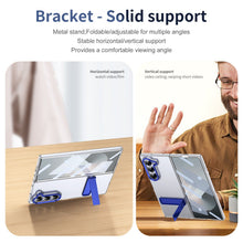 Load image into Gallery viewer, Metal Bracket Clear Shockproof Phone Case With Screen Protector For Galaxy Z Fold 6/5/4