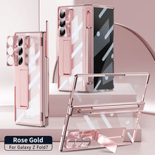 Load image into Gallery viewer, Magnetic Hinge Plating Case For Galaxy Z Fold 7/6/5/4/3 With Double Hinge Protector