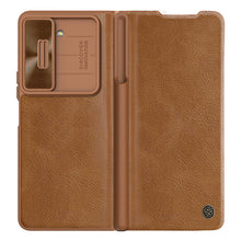 Load image into Gallery viewer, Luxurious Leather Cover Shockproof Phone Case Lens Protector & Pen Slot For Galaxy Z Fold 6/5/4