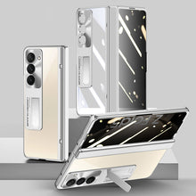 Load image into Gallery viewer, Electroplate Aluminum Bracket Lens Protection Phone Case For Samsung Galaxy Z Fold5 Fold4 - Mycasety Mycasety