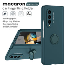 Load image into Gallery viewer, Anti-fall Protective Phone Case With Car Magnetizable Ring Holder And Film For Samsung Galaxy Z Fold5 Fold4 Fold3 - Mycasety Mycasety