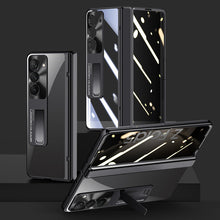 Load image into Gallery viewer, Electroplate Aluminum Bracket Lens Protection Phone Case For Samsung Galaxy Z Fold5 Fold4 - Mycasety Mycasety