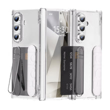 Load image into Gallery viewer, Business Wristband Bracket Hinge Protective Phone Case With Glass Film & Card Holder For Galaxy Z Fold 7/6/5/4