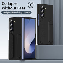 Load image into Gallery viewer, Shockproof Phone Case With Wristband Bracket Back For Galaxy Z Fold 7/6/5/4 With Screen Glass Protector