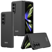 Load image into Gallery viewer, Electroplated Slim Samsung Galaxy Z Fold 5 Case with Front Screen Tempered Glass Protector - Mycasety Mycasety