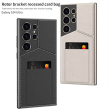 Load image into Gallery viewer, Business Style Rotor Card Holder Case For Samsung S24Ultra S23Ultra
