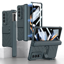 Load image into Gallery viewer, Magnetic Samsung Galaxy Z Fold5 Fold4 Fold3 Case Business Folding Armor Cover With Film & Slide Pen Slot and Kickstand - mycasety2023 Mycasety