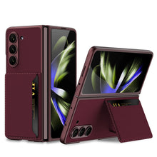 Load image into Gallery viewer, Luxury Leather Card Holder All-inclusive Drop-resistant Phone Case For Samsung Galaxy Z Fold 5/4/3 5G - Mycasety Mycasety