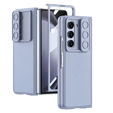 Load image into Gallery viewer, Leather All-inclusive Lens Slide Protector Phone Case With Back Screen Protector For Samsung Galaxy Z Fold 5/4/3 5G - Mycasety Mycasety