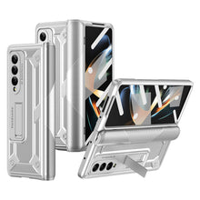 Load image into Gallery viewer, Magnetic Hinge Invisible Bracket Non-slip Phone Case For Samsung Galaxy Z Fold3 Fold4 5G With Back Screen Protector - Mycasety Mycasety