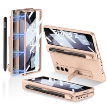 Load image into Gallery viewer, Magnetic Hinge S Pen Slot Ultra-Thin Phone Case With Back Screen Protector For Samsung Galaxy Z Fold 5/4/3 5G - Mycasety Mycasety