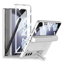 Load image into Gallery viewer, Magnetic Hinge Pen Box Protective Leather Phone Case With Back Screen Glass For Samsung Galaxy Z Fold 5/4/3 5G - mycasety2023 Mycasety