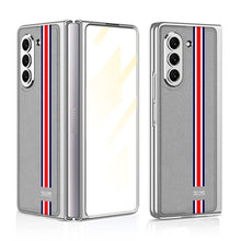 Load image into Gallery viewer, Luxury Leather Plating Phone Case With Back Screen Protector For Samsung Galaxy Z Fold 5/4/3 5G - Mycasety Mycasety