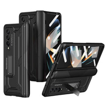 Load image into Gallery viewer, Magnetic Hinge Invisible Bracket Non-slip Phone Case For Samsung Galaxy Z Fold3 Fold4 5G With Back Screen Protector - Mycasety Mycasety