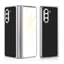 Load image into Gallery viewer, Luxury Leather Plating Phone Case With Back Screen Protector For Samsung Galaxy Z Fold 5/4/3 5G - Mycasety Mycasety